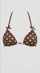 Malibu Polka Dot Bikini Set - Brown