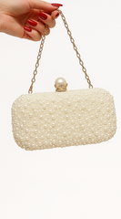 Opal Essence Pearl Clutch - Gold