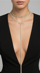 Shine On Me Double Layered Choker Necklace - Gold