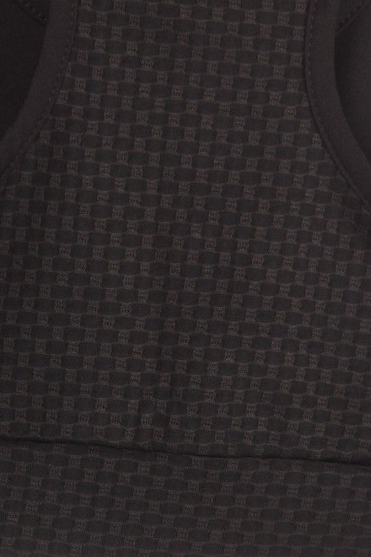 Define Black 2 Piece Textured Crop Top & Shorts Set