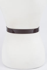 Glossy Black CG Buckle Belt