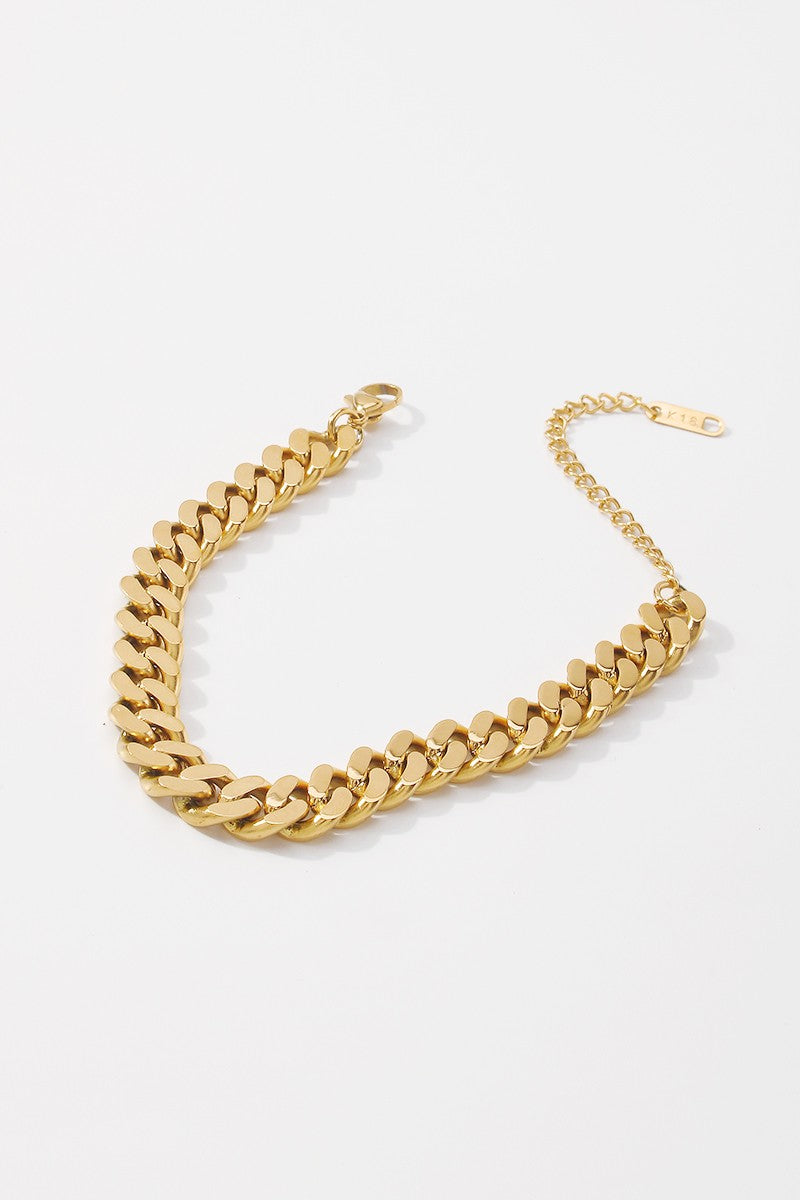 Be Bold 18K Gold Plated Chain Bracelet