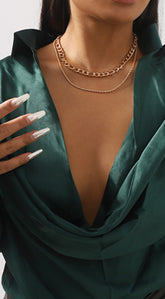 Zia Chain Layer Necklace - Gold