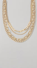 Yula Urban Multi Layer Statement Necklace - Gold