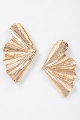 Flora Metal Earrings - Gold