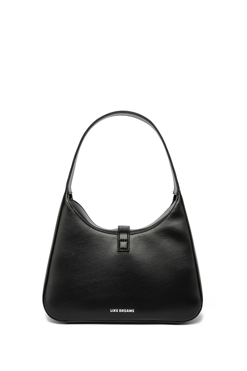 Crescent Black Shoulder Bag