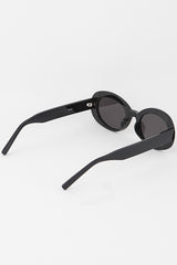 Kylie Oval Sunglasses - Black