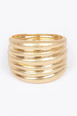 Ria Hinge Cuff Bracelet - Gold
