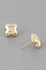Mini Leaf Earrings - Gold