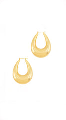 Crescent Elegance Earrings - Gold