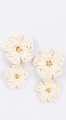 Zia FLower Earrings - Ivory