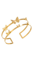 Butterfly Arm Cuff Bracelet- Gold