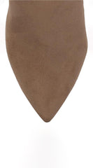 Elan Over Knee High Heel Boots - Taupe