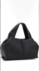 Sophia Lux Soft PU Leather Handbag - Black