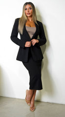 Yara Blazer Jacket - Black