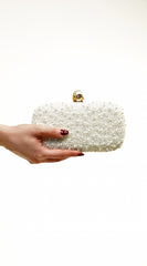 Opal Essence Pearl Clutch - Gold
