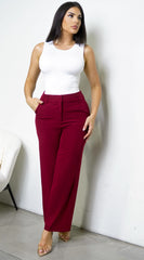 Rivane Pants - Burgundy