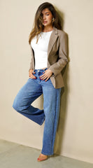 Yara Blazer Jacket - Beige