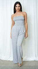 Novah Tube Jumpsuit - Gray
