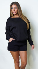 Anastacia Lounge Set - Black