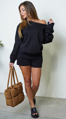 Anastacia Lounge Set - Black