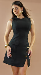 Ardor Mini Dress - Black