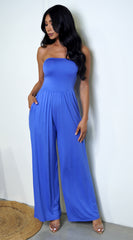 Novah Tube Jumpsuit - Blue