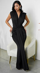 Sureya Maxi Dress - Black