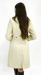 Align Tailored Front Button Peacoat - Cream