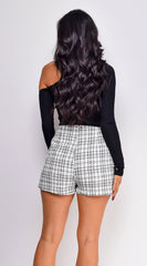 Azar Tweed Wrap Skort - Ivory
