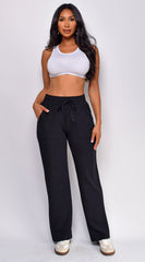 Millie Straight Leg Jogger - Black