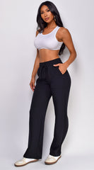 Millie Straight Leg Jogger - Black