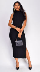 Hannah Cable Knit Set - Black