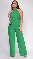 Elowen Green High Neck Jumpsuit