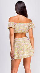 Evelyn Floral Print Set - Green