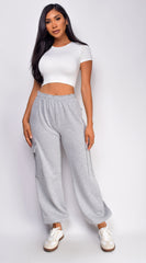 Rest Day Oversized Cargo Joggers - Gray