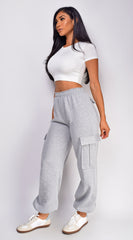 Rest Day Oversized Cargo Joggers - Gray