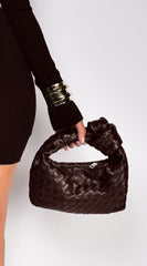 Mariana Faux Leather handbag - Brown