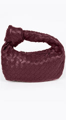 Mariana Faux Leather handbag - Burgundy