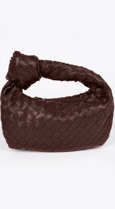 Mariana Faux Leather handbag - Brown