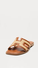Valenza H Flat Sandal - Brown