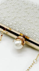 Opal Essence Pearl Clutch - Gold