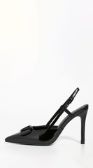 Ria Sling back Heel - Black