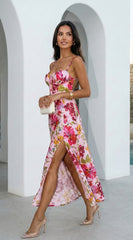 Floréa Bodice Floral Maxi Dress - Pink