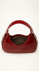 Mila Hobo Handbag - Burgundy