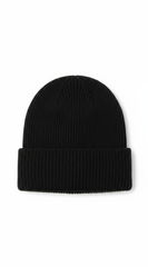 Tamara Wool Blended Beanie - Black