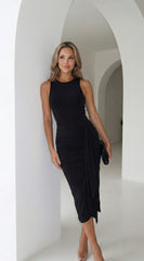 Thalía Midi Dress - Black