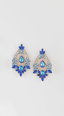 All I Need Blue Crystal Drop Earrings