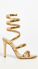 Cavarelli Coiled Sandal Heels - Gold