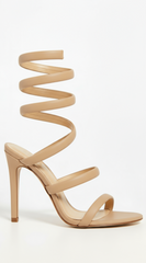Cavarelli Coiled Sandal Heels - Nude